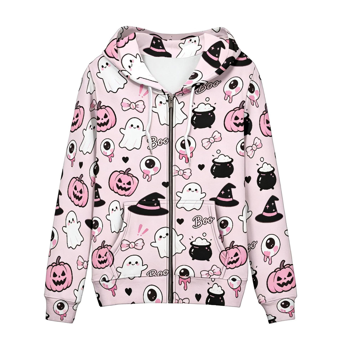 Chemise à capuche imprimé Halloween pour femmes