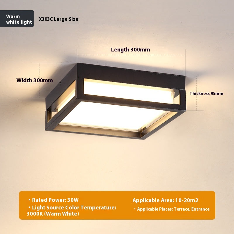 Lampe de plafond extérieure ultra-mince anti-insectes