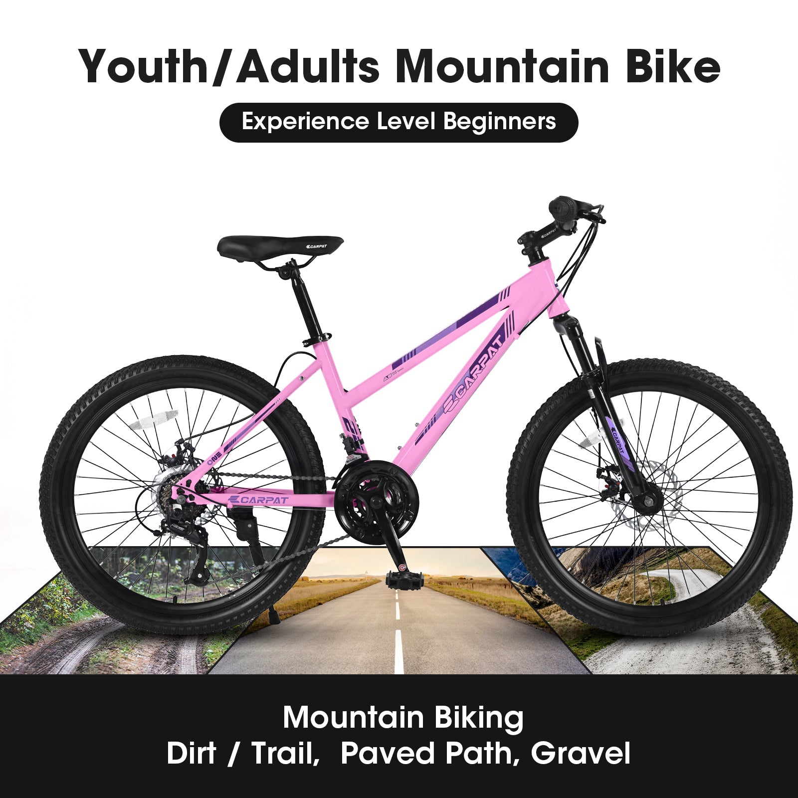 S24103 24 pouces VTT pour adolescents filles femmes