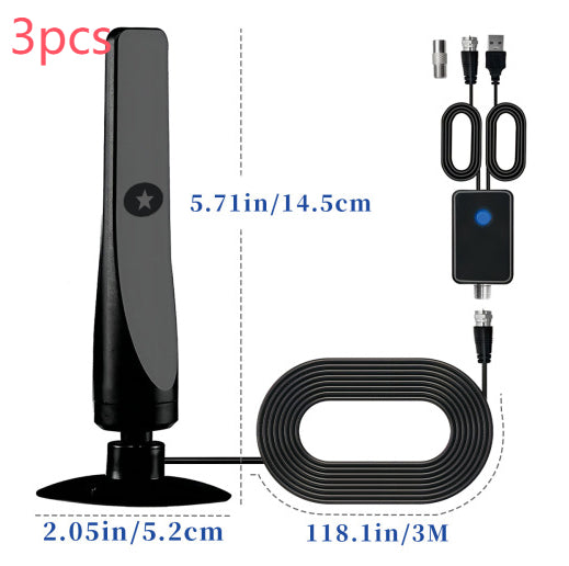 HDTV Vertical Suction Cup Ground Wave Digital TV Antenne haute définition DVB-T2
