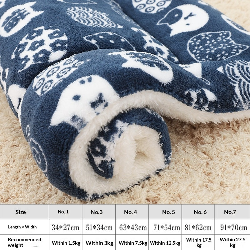Tapis épais pour animaux de compagnie pour l'automne et l'hiver chaud