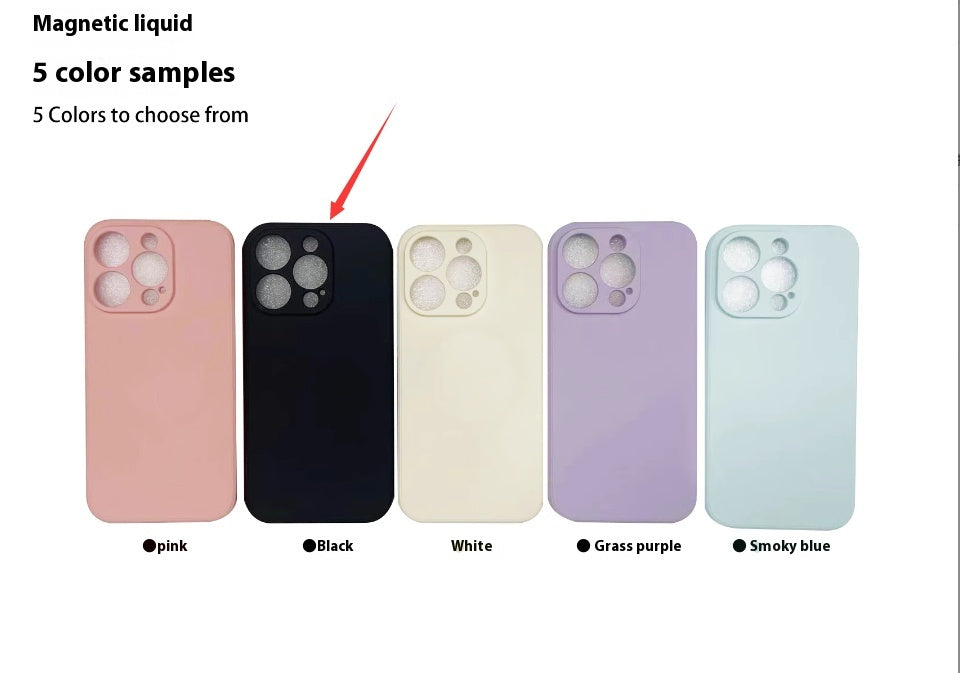 Boîtier de téléphone magnétique en silicone liquide