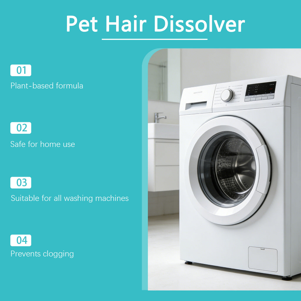 Enlèvement des cheveux de l'animal Les comprimés effervescents sont adaptés à l'utilisation quotidienne de la maison et de la machine