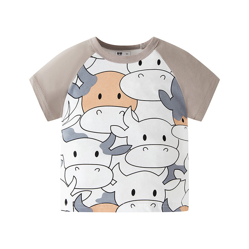 Pure Cotton Full Imprimé Cow Baby Summer