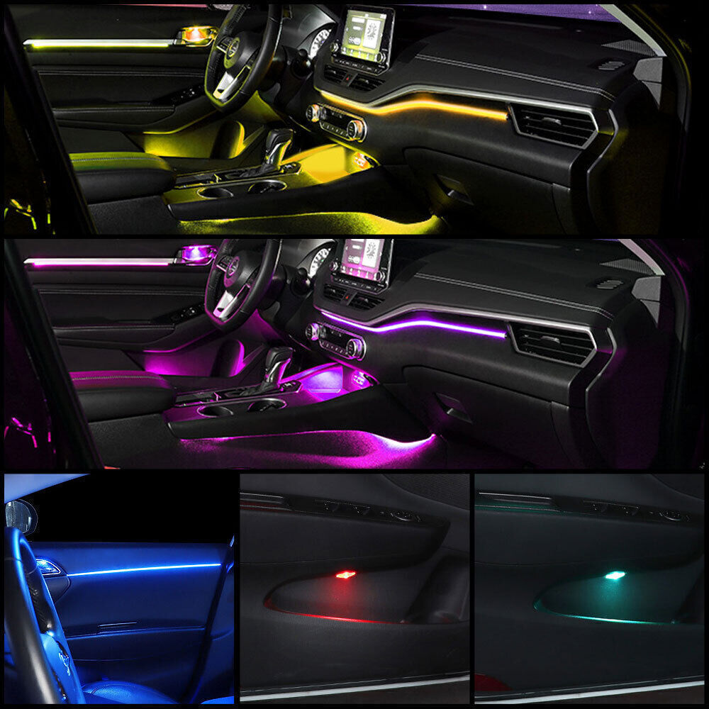 Symphony Full RGB LED voiture intérieur de lumière acrylique ambien bande de lumière contrôle APP