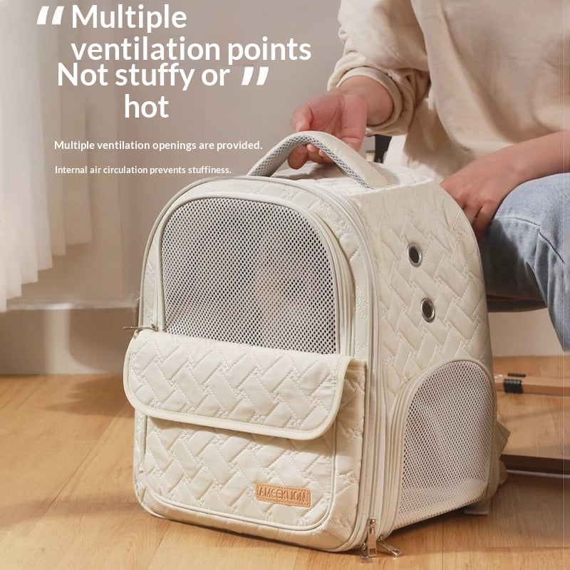 Cat Carrier Space Capsule Sac à Dos Portable Portable Respirant pour animaux de compagnie pour Ou
