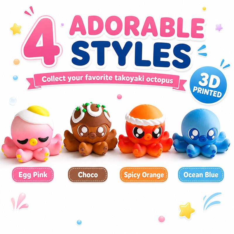 3D Imprimé Spinning Octopus Fidget Toy Cute Desk Stress Relief Accessory