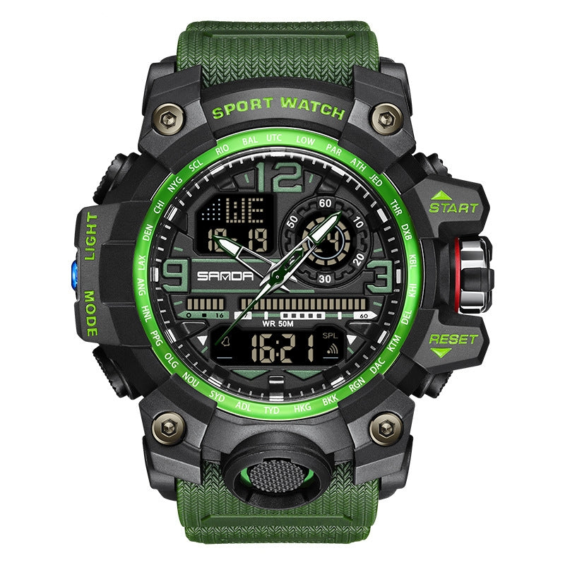 Tendance Multi-fonctionnel Sports Lumineux montre étudiante en plein air