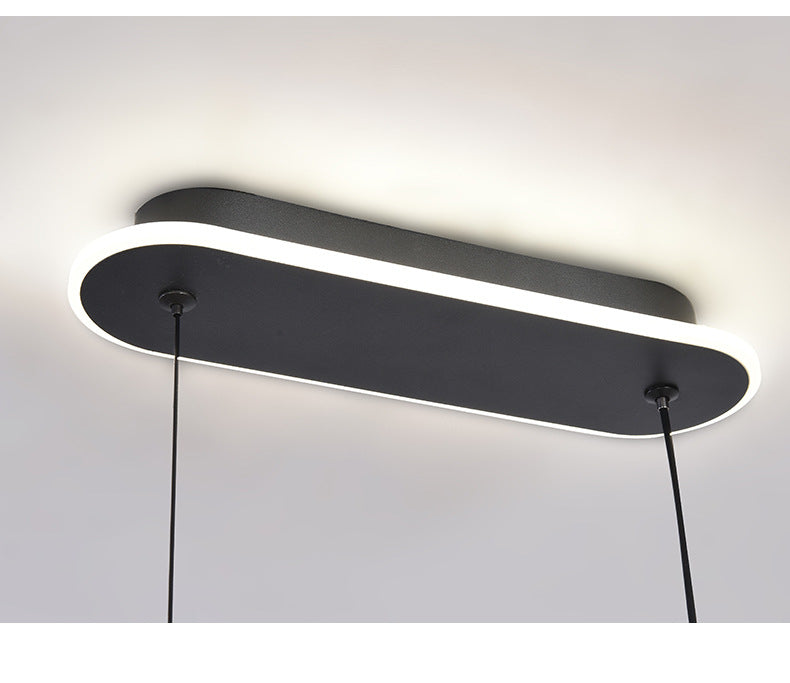 Nordic Minimalist Long aluminium bar lumière de comptoir