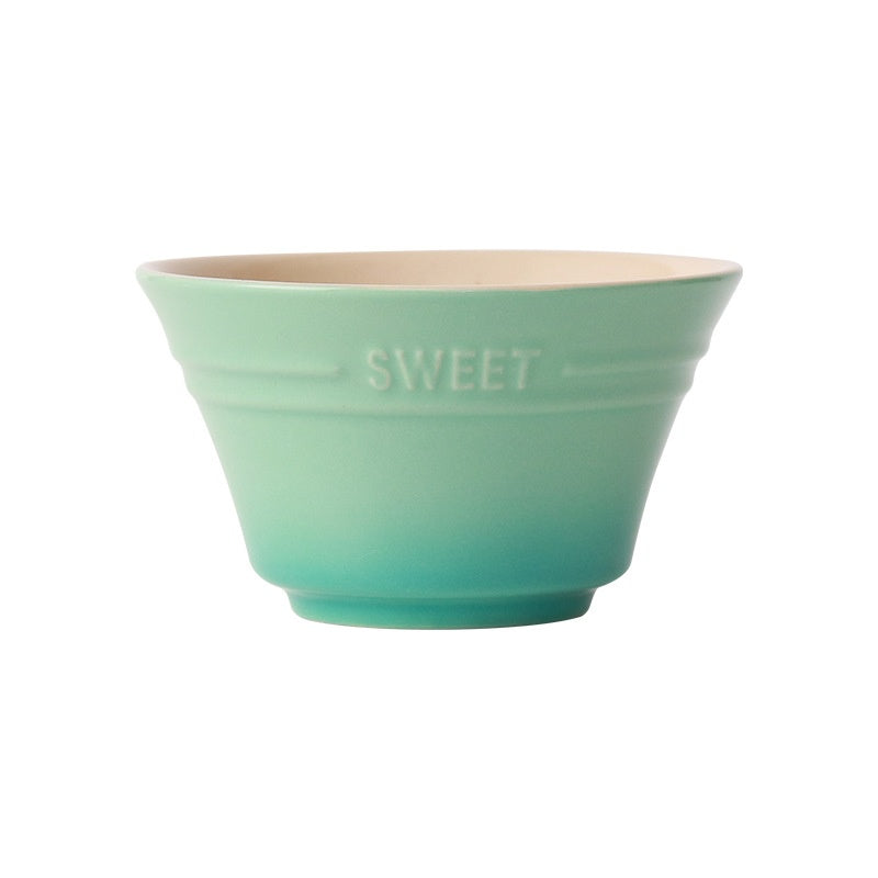 Colorful Gradient Céramique 45 pouces Bamboo Hat Rice Bowl Creative Home