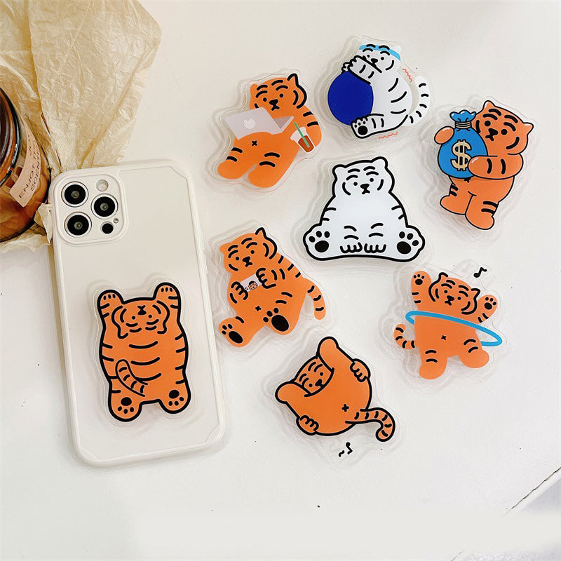 Support de téléphone portable portable Tiger cartoon mignon