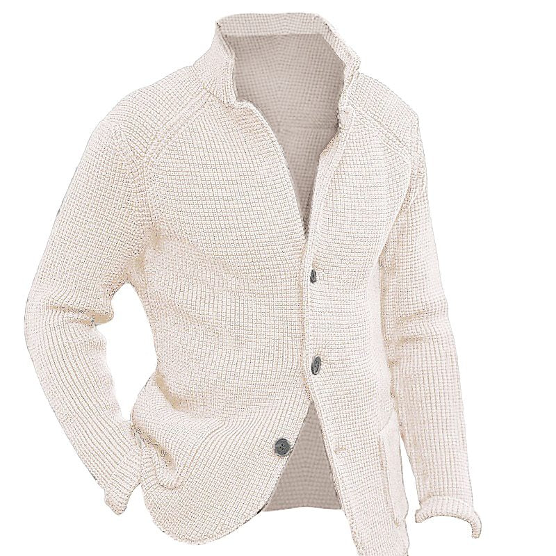 Veste de sweater en lapelle tricotée pour homme d'automne et d'hiver d'Amazon