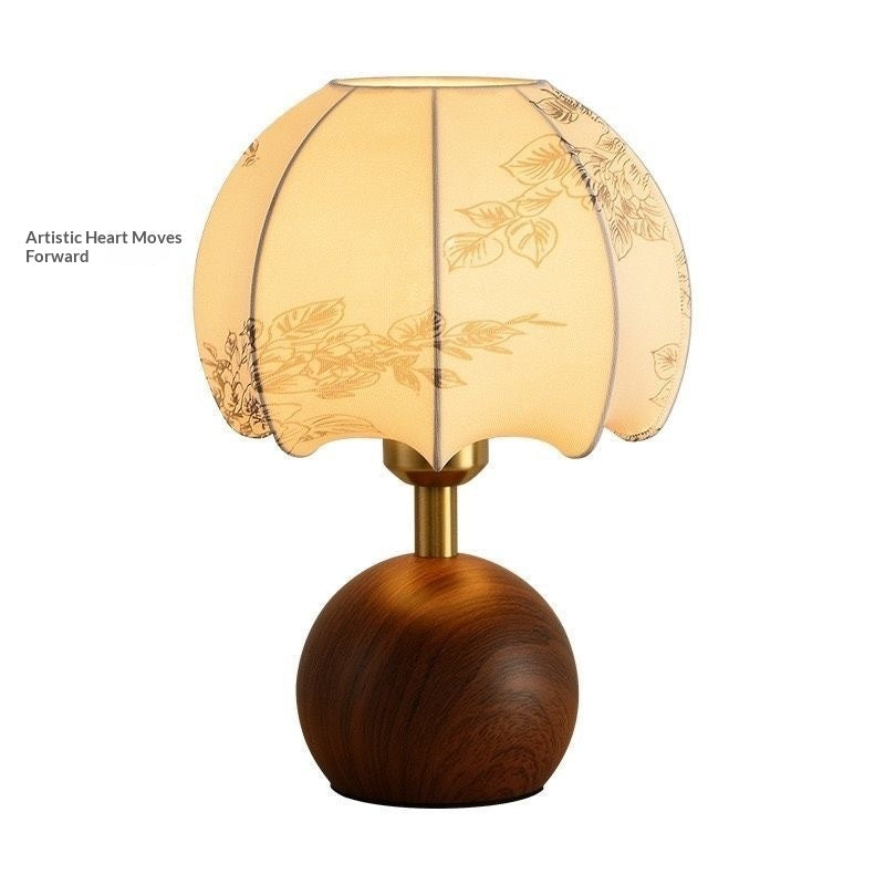 Modèle floral littéraire lampe de table vintage de style chinois