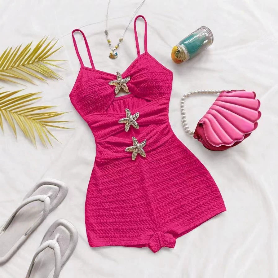 Femmes Ruffled Sea StarMaillot de bain OnePiece