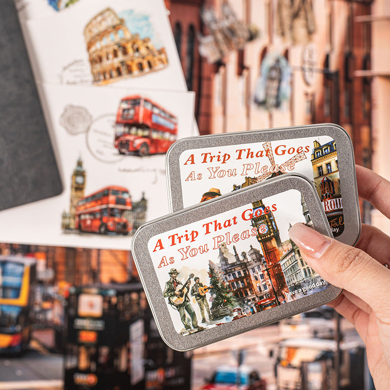 Série Voyage Carnet de voyage PET Stickers