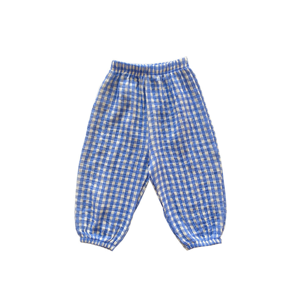 Style coréen bébé anti-moustique pantalons minces pantalons en coton