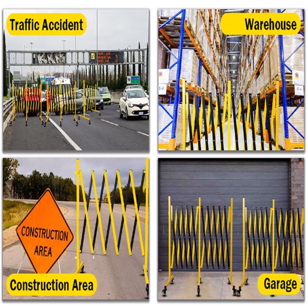 Barricade extensible en métal