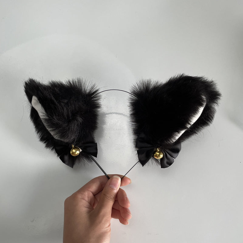 Bandeau d'oreilles de chat mignon en peluche