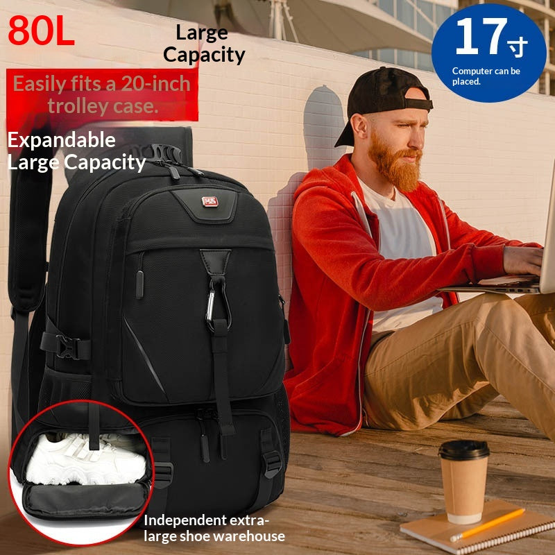 Outdoor Mountainering Waterproof Sac à bagages de voyage extra grande capacité