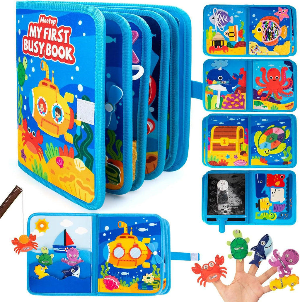 Marine-themed Felt Early Learning Board Educational Toy for Children