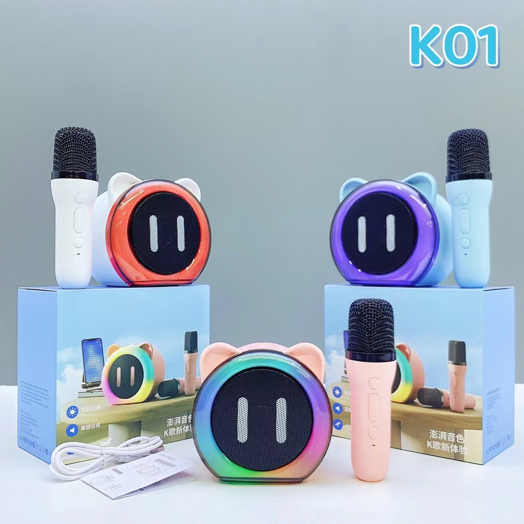 Haut-parleur Bluetooth Karaoke et microphone sans fil pour enfants