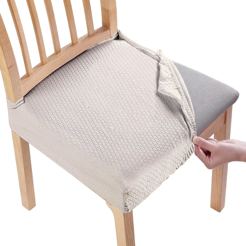 4Pack étanche chaise à manger Slipcovers chaise étirante assise Slipcovers amovible lavable
