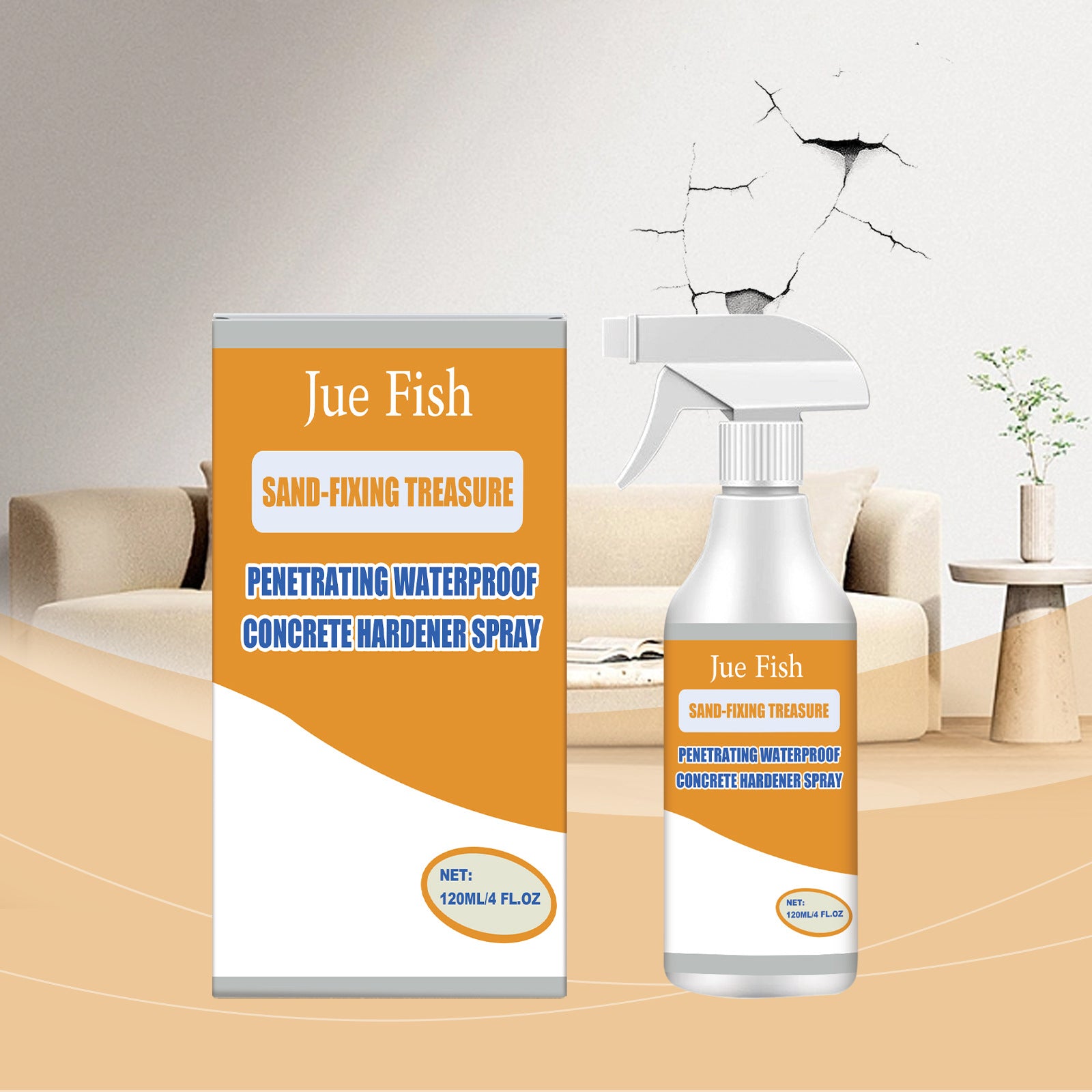 Jue-Fish Imperméable durcisseur de béton Anti-Seepage Renforcement Imperméable Conc