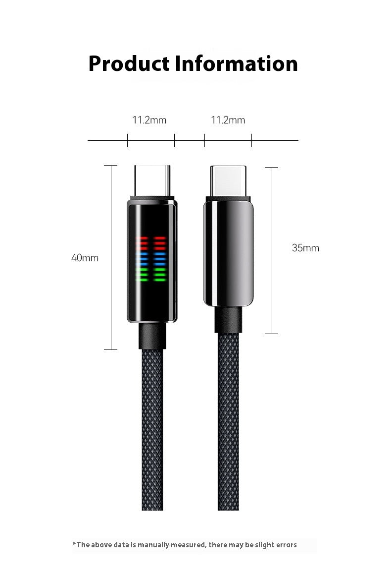 Super Fast Charge 240W Type-C Racing Light Charging Cable