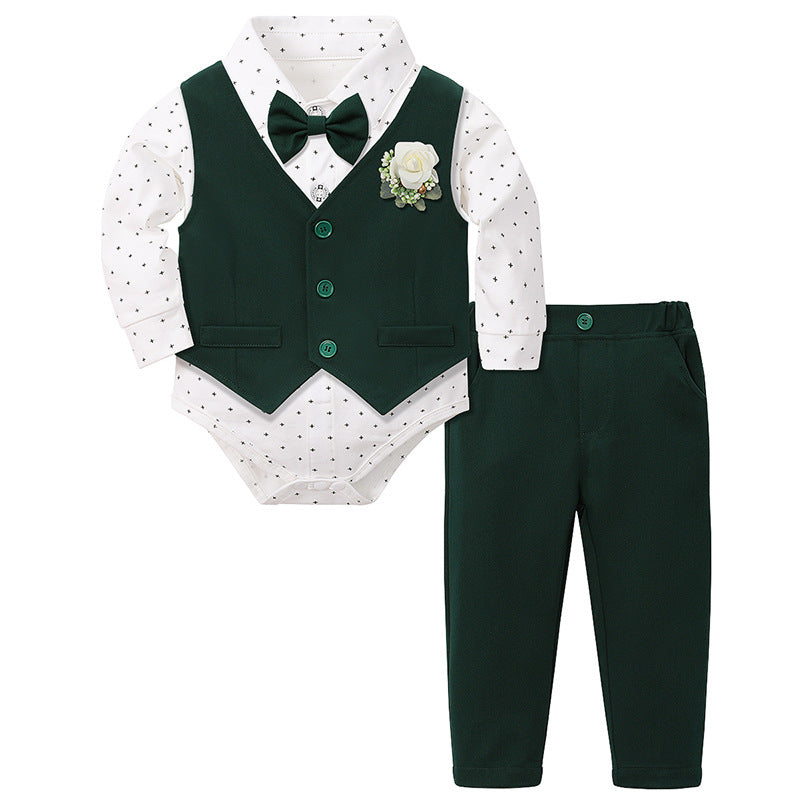 Style Un-Ancien anniversaire Robe Garçons Ensemble de costume Gentleman