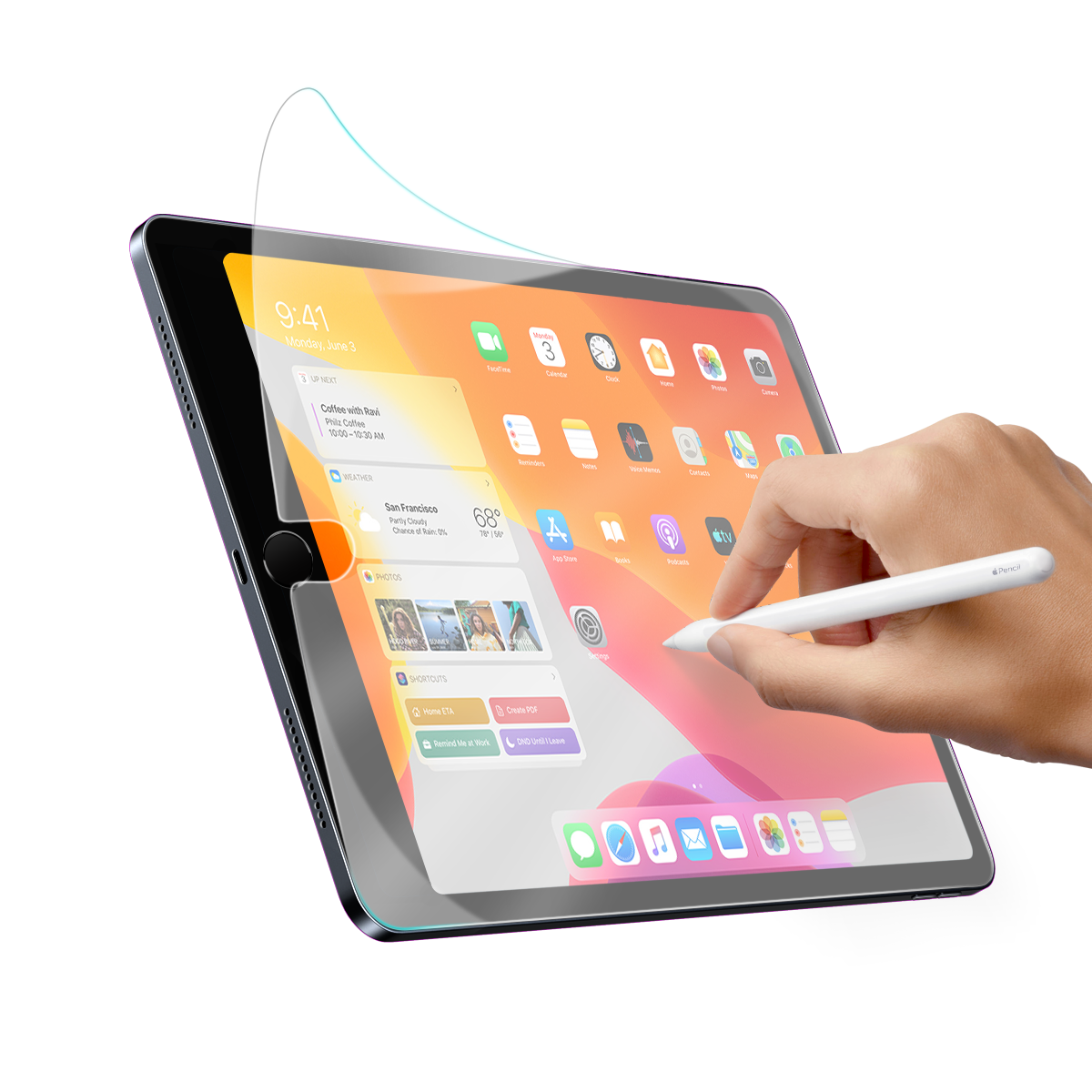 Papier comme film pour Pad 7 Pad 8 10,2 pouces transparent