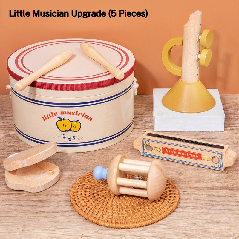 Ensemble de musique de percussion éducative en bois pour tout-petits