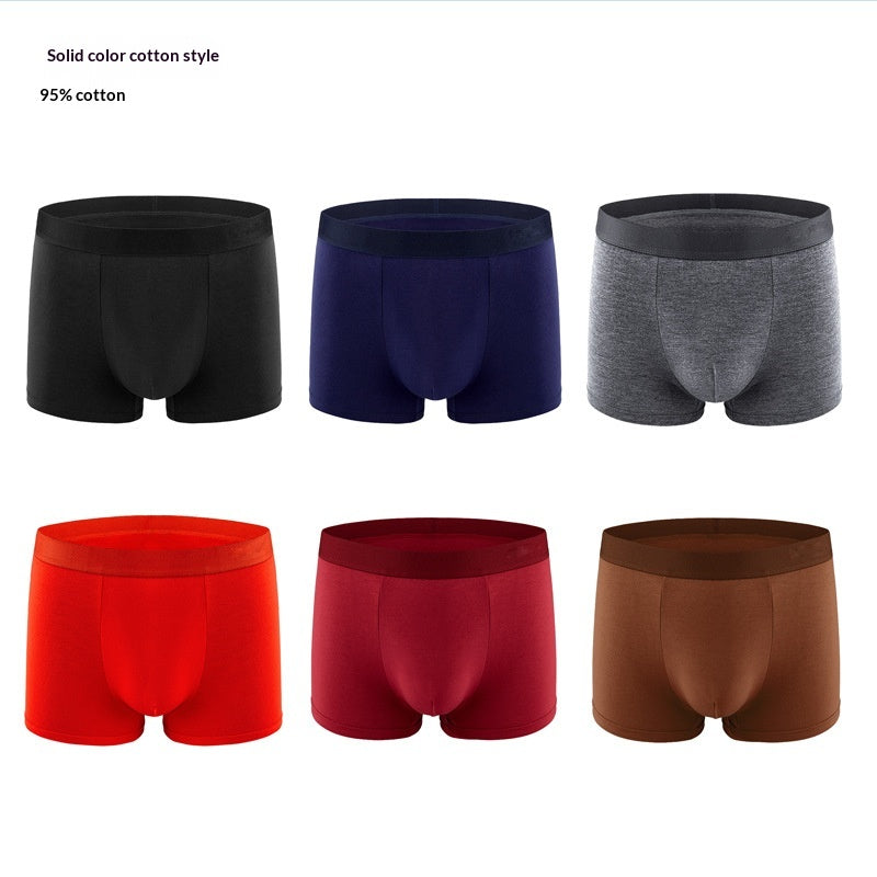 Sous-vêtements d'été en coton de grande taille pour hommes