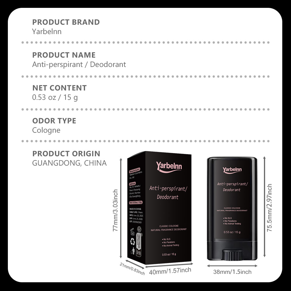 Bâton de parfum massif léger de niche portable