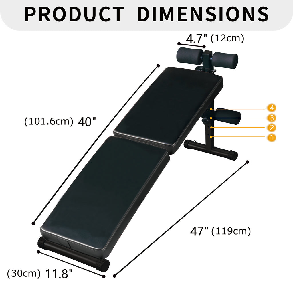 Banc d'utilité réglable multi-positions pour l'entraînement de musculation et de force à domicile