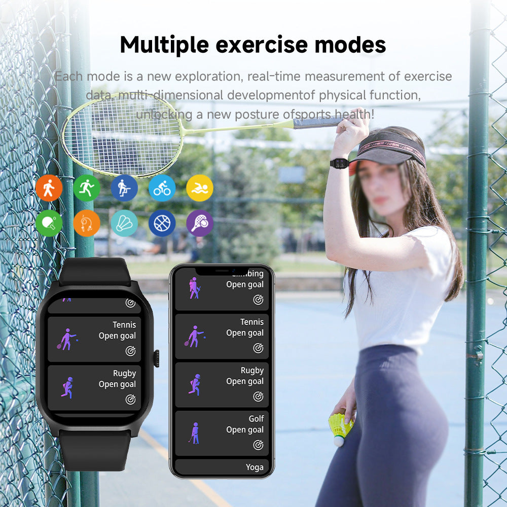 Montres Sports Waterproof HD Grand écran Bluetooth Appel