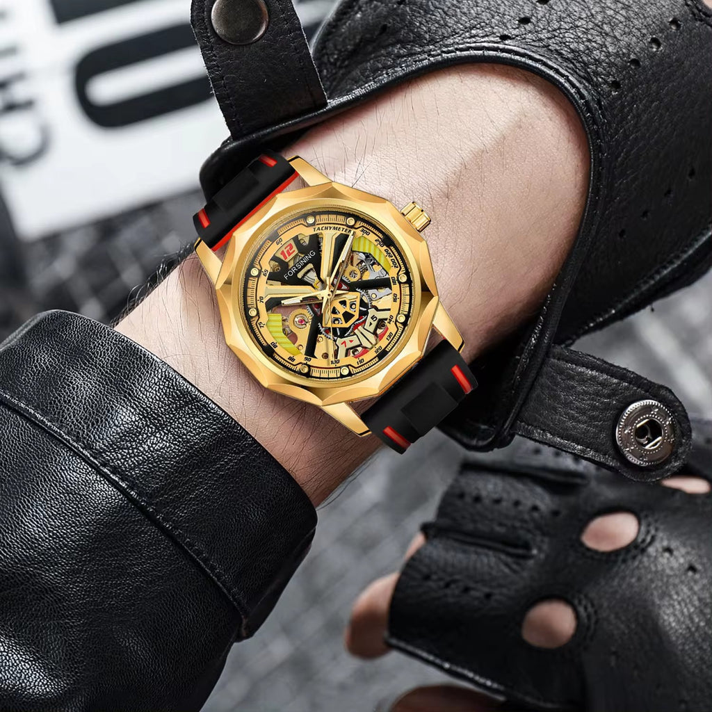 Casual Hollow-out Montre mécanique manuelle étanche