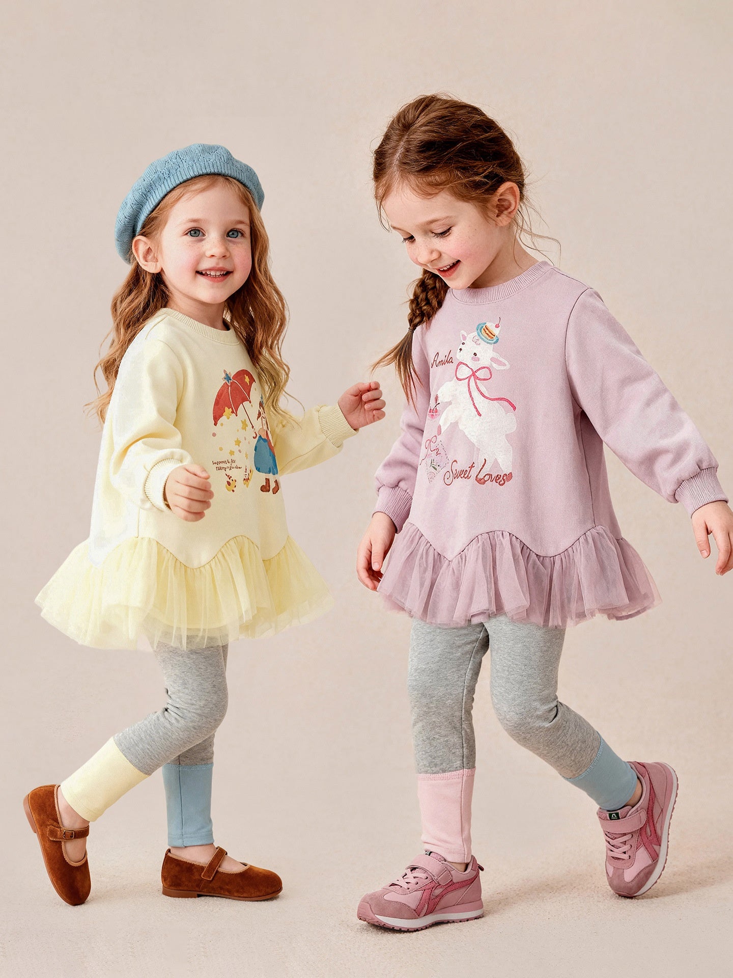 Automne Arrivée Filles Pantalons Ensemble