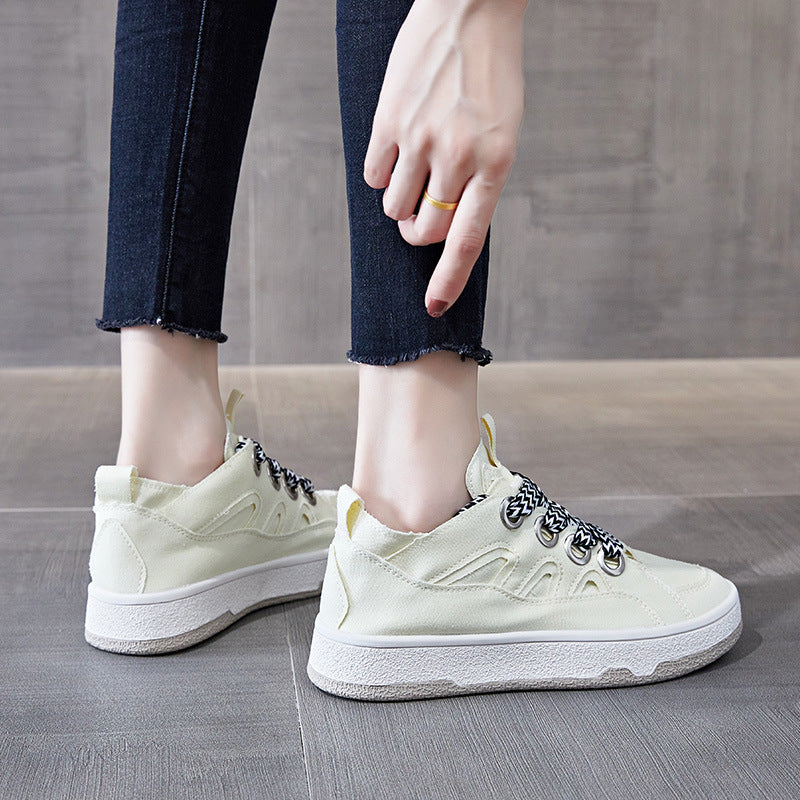 Femmes Toile Chaussures Plateforme Casual Sports Chaussures Femmes