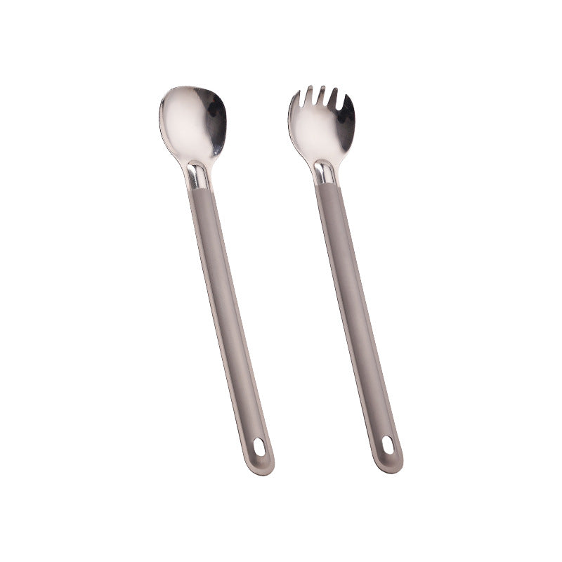 Combo portatif à fourche en titane à main longue