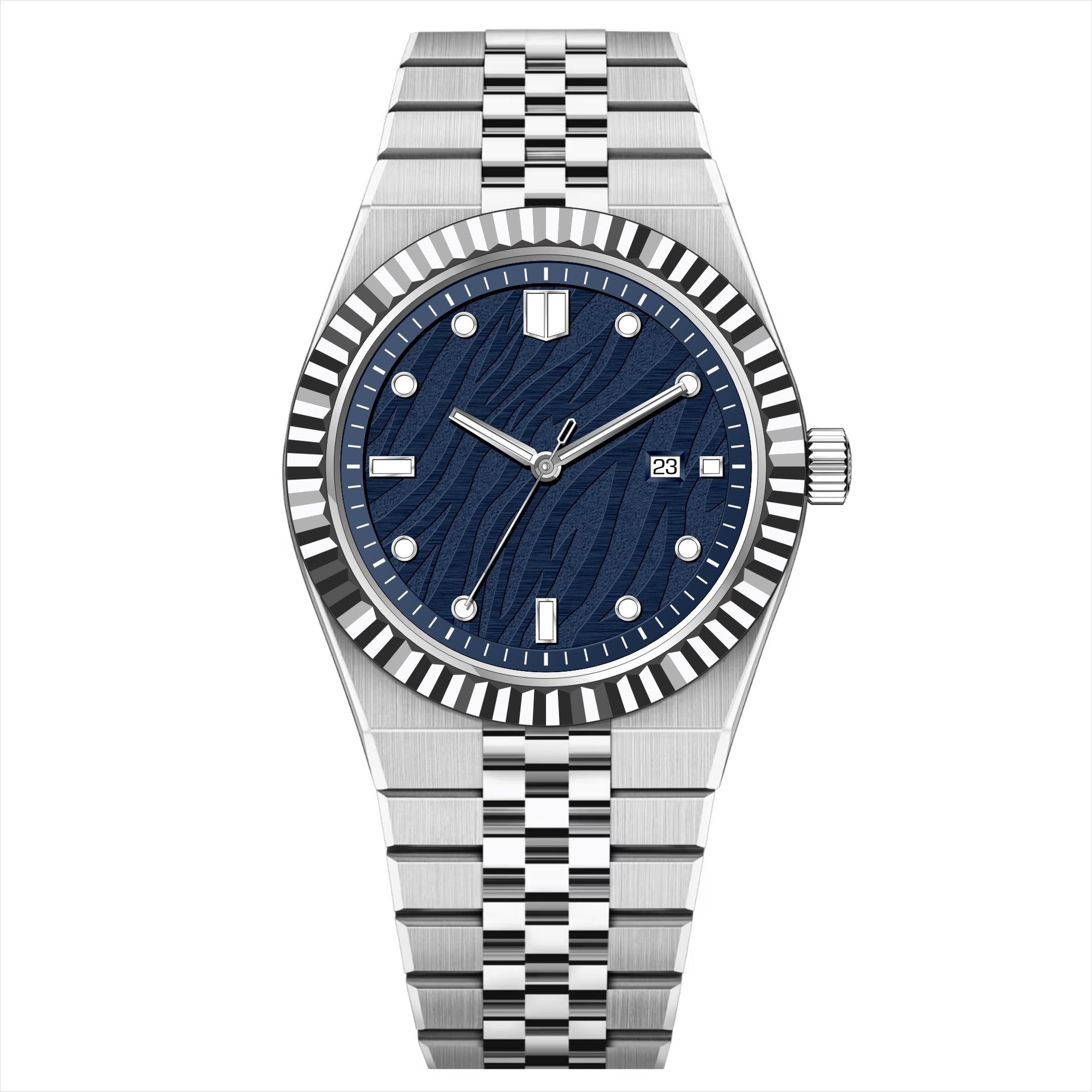 Montre Quartz pour hommes en acier haut de gamme