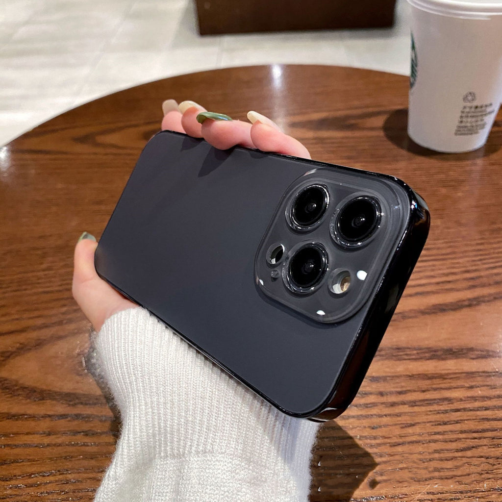 Étui de téléphone en acrylique givré Tpu électroplaqué