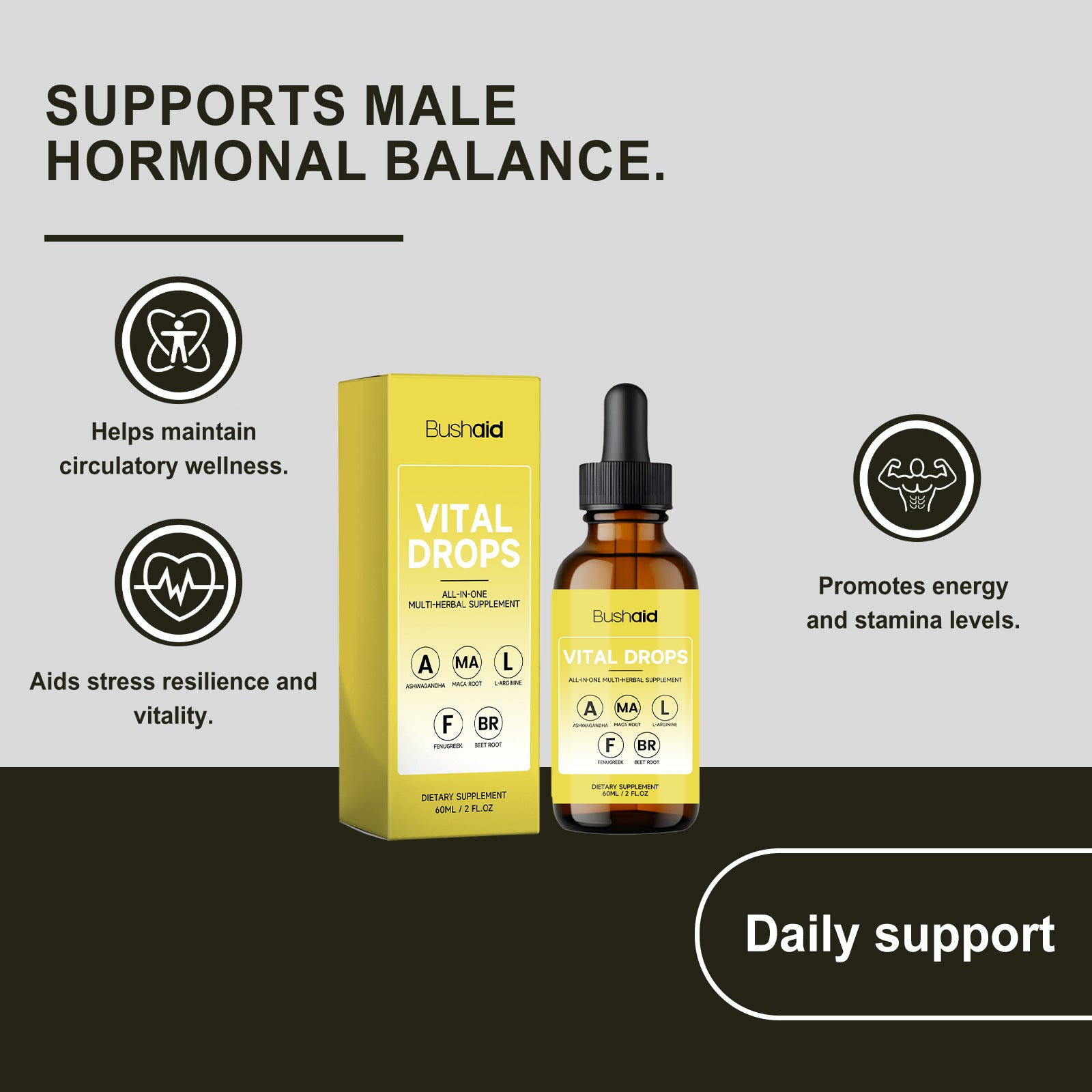 Hommes Vitalité Soutien gouttes