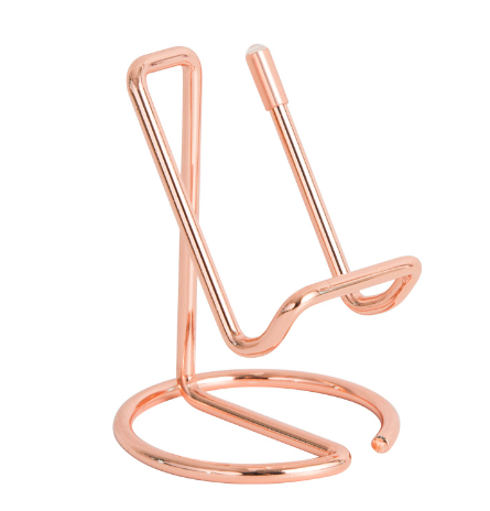 Support de téléphone mobile en fer forgé simple-rose or-1 pièce