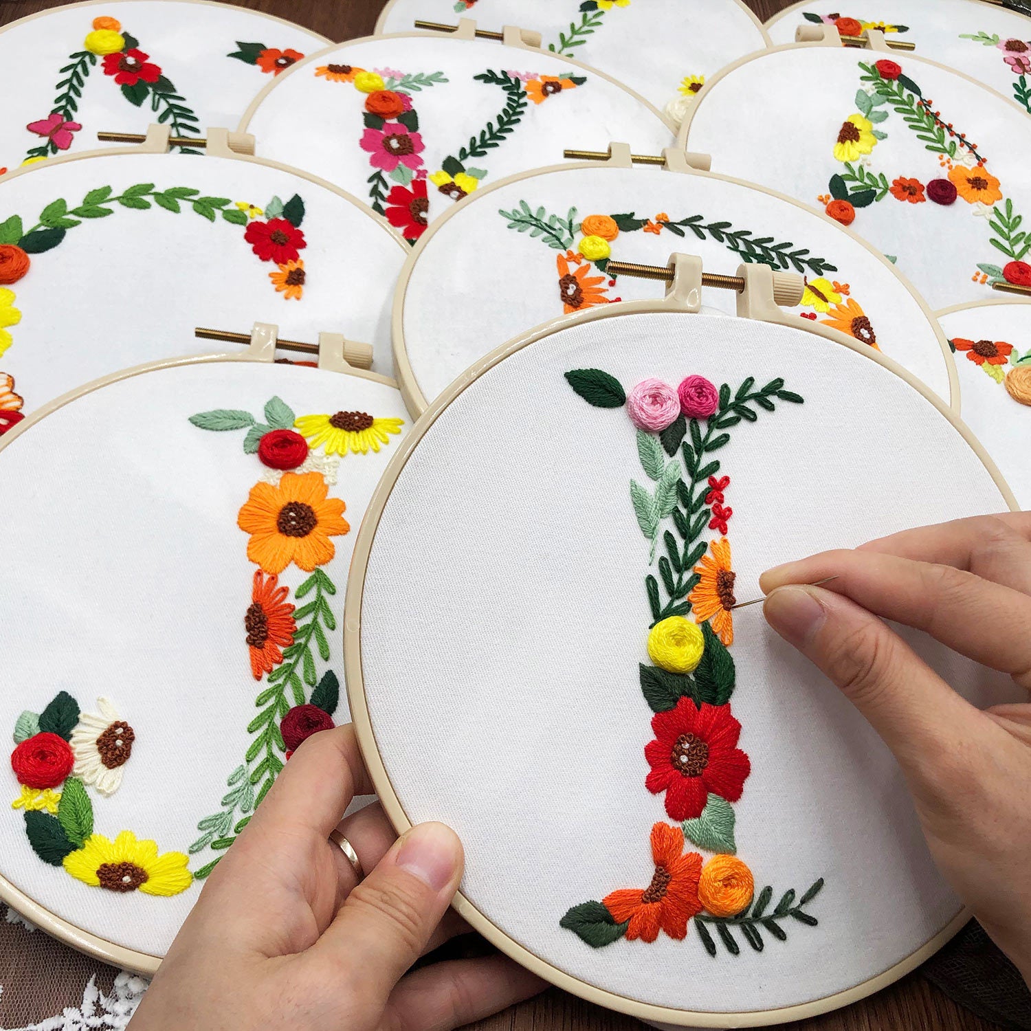 Broderie 3d Broderie faite à la main Broderie créative Diy Kit de tissu