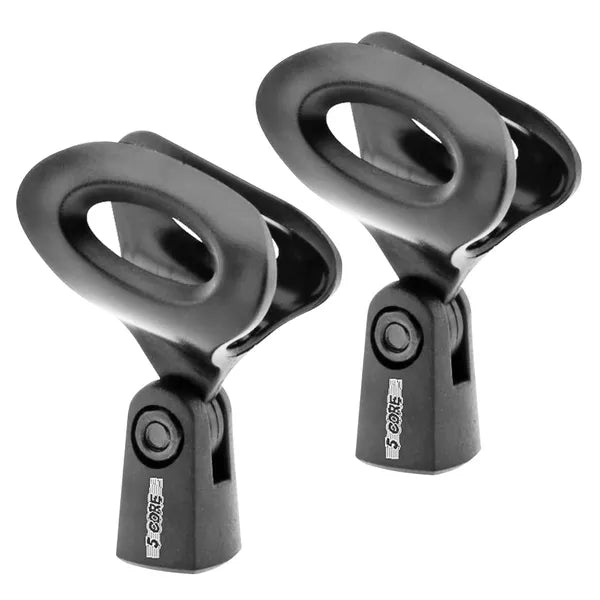 Porte-clip 5 microphones de base 2 pièces avec adaptateurs à vis 5/8 à 3/8 pouce