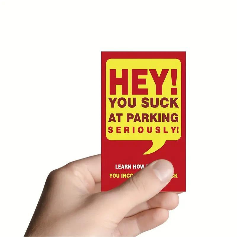 Violation parking ticket You park like an idiot card Funny parking ticket
