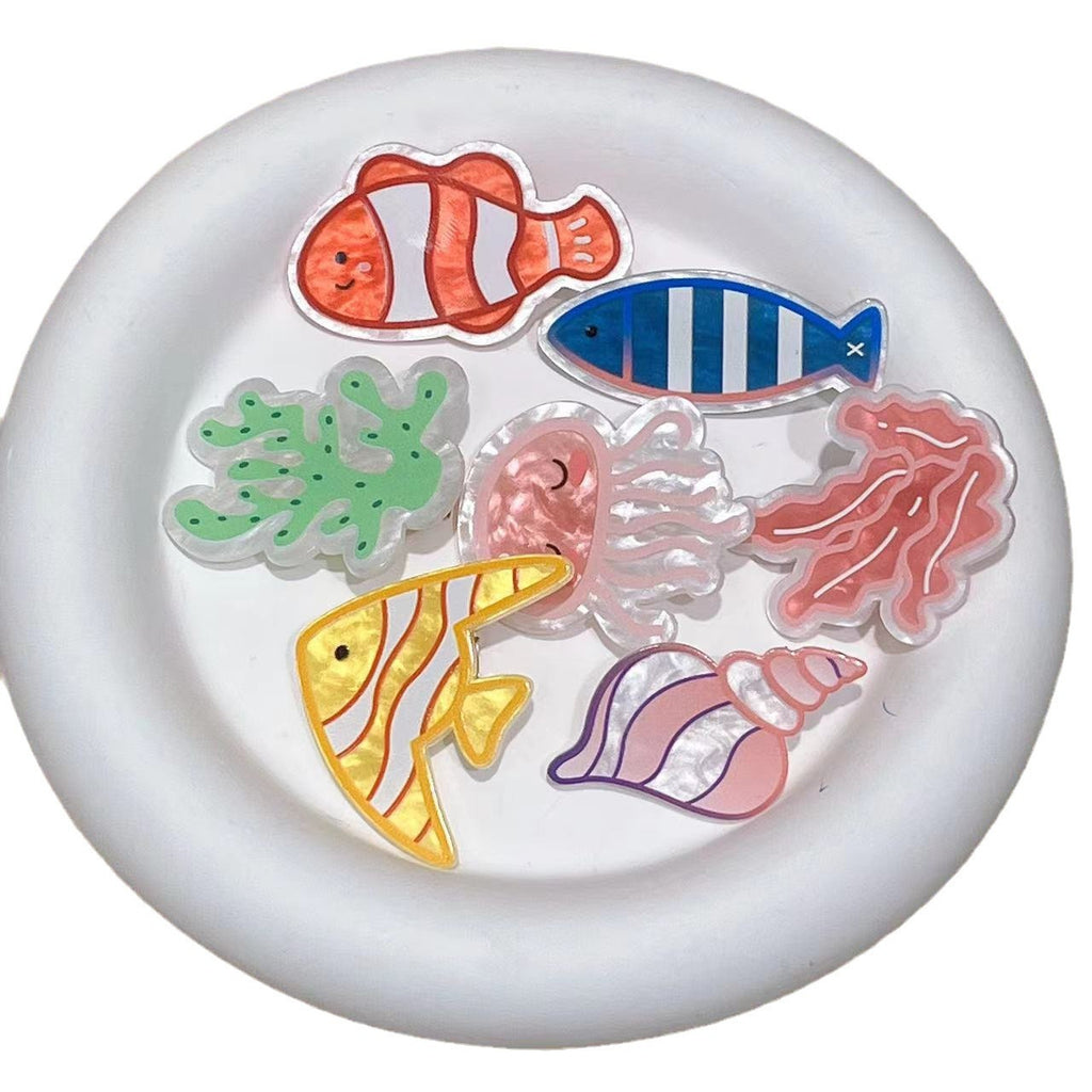 Mignon Barrettes de poisson Fishbone Hairpin Girl Bang Clip cheveux cassés