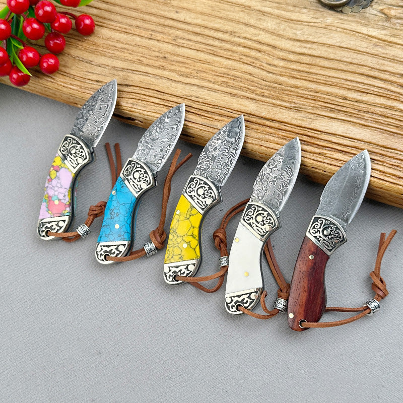 Porte-clés de poche portatif Mini couteau