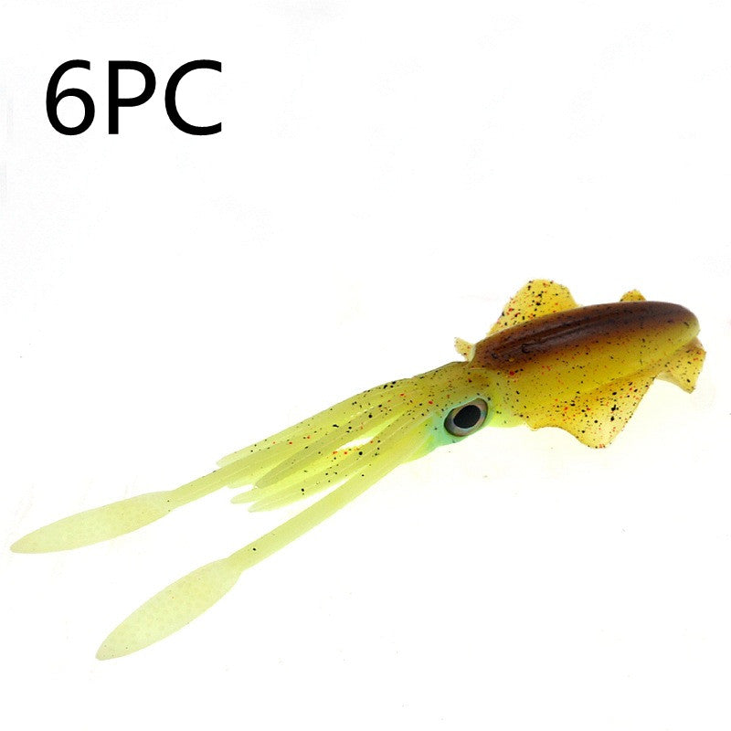 Pâte de calmar 15cm 20g Pêche en mer Bateau Simulation Fausse Pâte Octopus Deep Sea Soft Ba