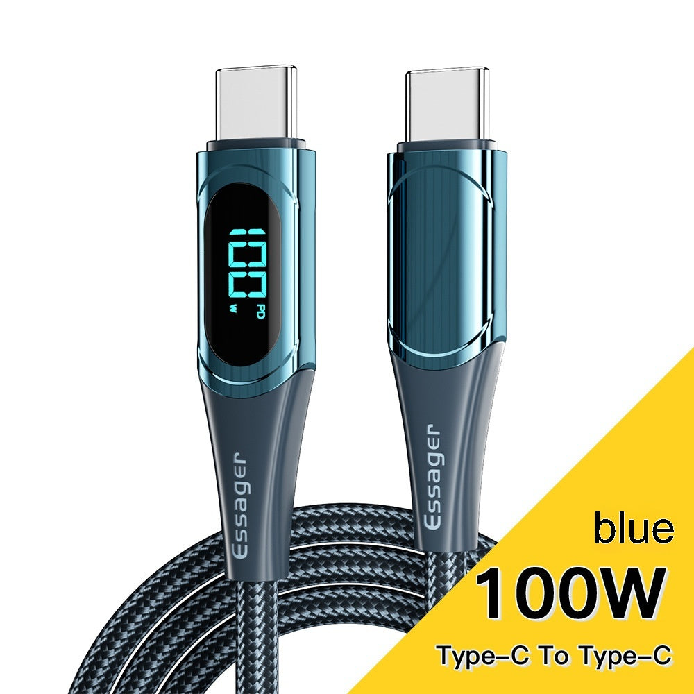 Câble de données de charge rapide 100W Dual Type-c Super Fast